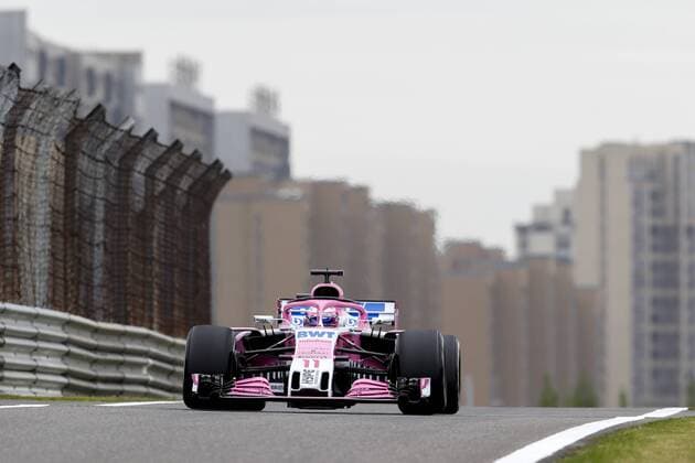 Shanghai: Motorsports: Formula 1 2018 Heineken Chinese Grand Prix Chinese Formula One Grand Prix Shanghai Circuit April 08, 2018 in Shanghai, China. 11 Sergio Perez (MEX, Sahara Force India F1 Team), Shanghai China