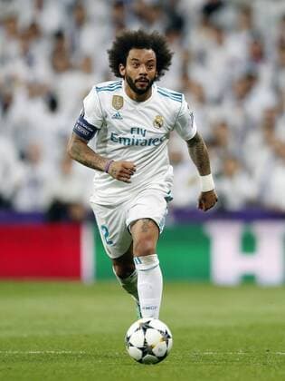Marcelo of Real Madrid during the UEFA Champions League quarter final match between Real Madrid and Juventus FC at the Santiago Bernabeu stadium on April 11, 2018 in Madrid, Spain UEFA Champions League 2017 2018 xVIxVIxImagesx xMauricexvanxSteenxIVx 10636189