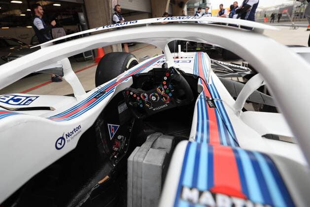 View into the cockpit of Lance Stroll Williams Martini Racing Grand Prix of China 2018 Race Motorsport Formula 1 14 04 2018 Shanghai Copyright: xIllman Eibner-Pressefotox EP_EER
