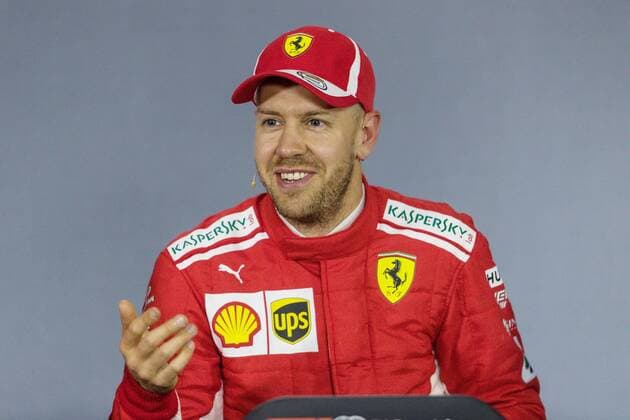 Sebastian Vettel Scuderia Ferrari beams Grand Prix of China 2018 Race Motorsport Formula 1 14 04 2018 Shanghai Copyright: xIllman Eibner-Pressefotox EP_ANS