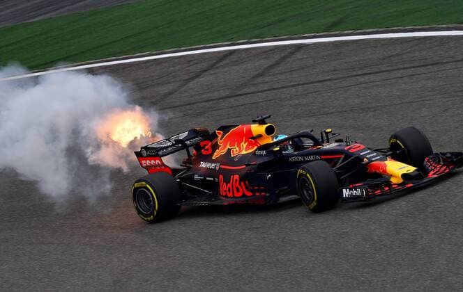 Daniel Ricciardo Red Bull Racing Formula 1 China GP in Shanghai 14 04 2018 Photo mspb Jerry Andre Fire Daniel Ricciardo formula 1 GP China 2018