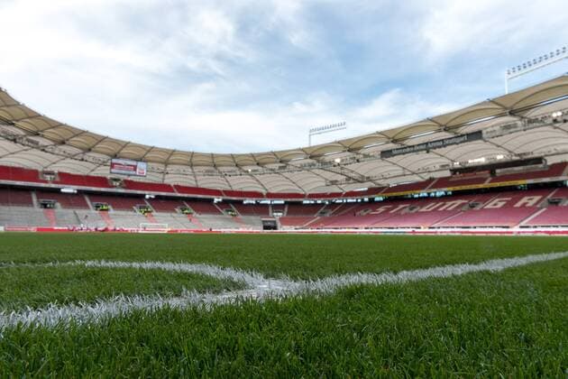 Empty stadium VFB Stuttgart vs Hamburger SV HSV Soccer 1 Bundesliga 28 Gameday 2017 2018 31 03 2018 Stuttgart Copyright: xEibner-Pressefoto SaschaxWaltherx EP_swa