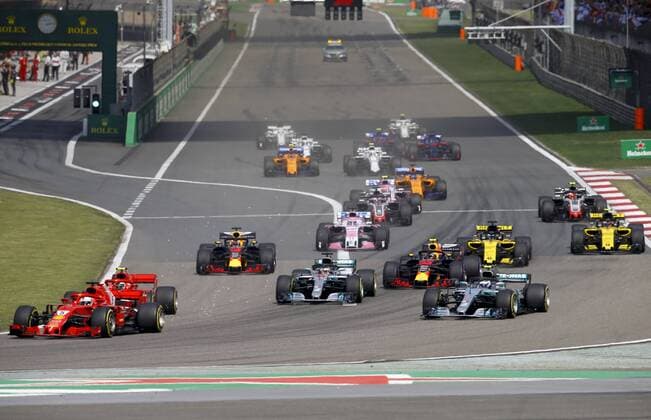 Shanghai: Motorsports: Formula 1 2018 Heineken Chinese Grand Prix Chinese Formula One Grand Prix Shanghai Circuit in Shanghai, China. Start Shanghai China