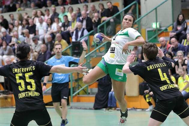 Maxime Struijs FRISCH AUF Womens jump throw GER 1 league Handball Women BVB Dortmund FAG Goeppingen Dortmund Copyright: xEIBNER Wolfgang_Stummbilligx EP_EER