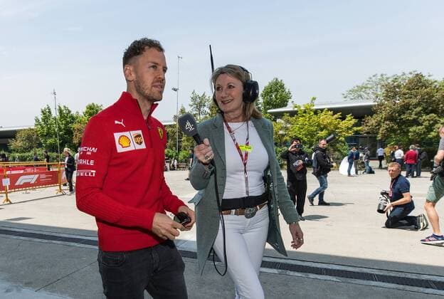 Sebastian Vettel Scuderia Ferrari gives an interview Grand Prix of China 2018 Race Motorsport Formula 1 15 04 2018 Shanghai Copyright: xIllman Eibner-Pressefotox EP_ANS