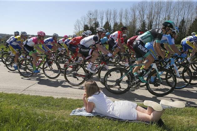HUY, BELGIUM - APRIL 18 : Illustration picture during the 82th edition of the UCI World Tour Ardennes Classics cycling race Fleche Wallonne with start in Seraing and finish in Huy on April 18, 2018 in Huy, Belgium, 18 04 2018 CYCLISME : Classique La Fleche Wallonne - Huy - 18 04 2018 PhotoNews Panoramic 