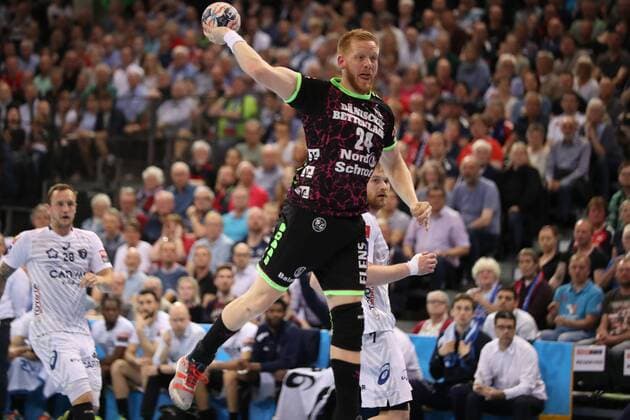 SG Flensburg Handewitt Montpellier HB EHF Champions League Flensburg 18 04 18 Flensburg 18 04 18 Sport Handball VELUX EHF Champions League Season 2017 2018 Quarterfinals SG Flensburg Handewitt Montpellier HB Jim Gottfridsson SG Flensburg Handewitt 24 xmmkx