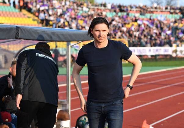 Soccer Men Season 2017 2018 Semifinals in the Berlin Pilsner Cup BFC Dynamo Tennis Borussia Manager Thomas Brdaric TeBe Tennis Borussia 18 04 2018 Copyright: xMatthiasxKochx