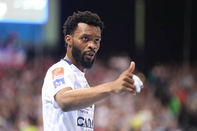 SG Flensburg Handewitt Montpellier HB EHF Champions League Flensburg 18 04 18 Flensburg 18 04 18 Sport Handball VELUX EHF Champions League Season 2017 2018 Quarterfinals SG Flensburg Handewitt Montpellier HB Arnaud Bingo Montpellier HB 29 xmmkx