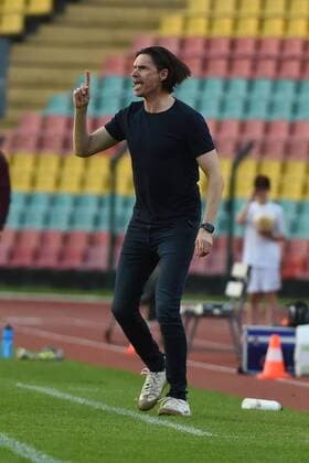 Football Men Season 2017 18 Semifinals in the Berlin Pilsner Cup BFC Dynamo Tennis Borussia Berlin Head Coach Thomas Brdaric Tennis Borussia Berlin 18 04 18 Copyright: xMichaelxHundtx xMatthiasxKochx