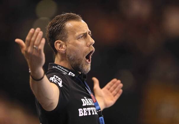 Photo Coach Maik Machulla Flensburg Handball Men at 18 04 2018 Champions League SG Flensburg Montpellier