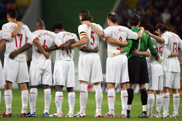 - LISBON, PORTUGAL : Red Devils Belgian national soccer team during the Euro 2008 qualifying match Portugal vs Belgium, Saturday 24 March 2007 in the Jose Alvalade Stadium in Lisbon, Portugal. Portugal defeated Belgium 4-0. ERICxLALMAND  x6375960x