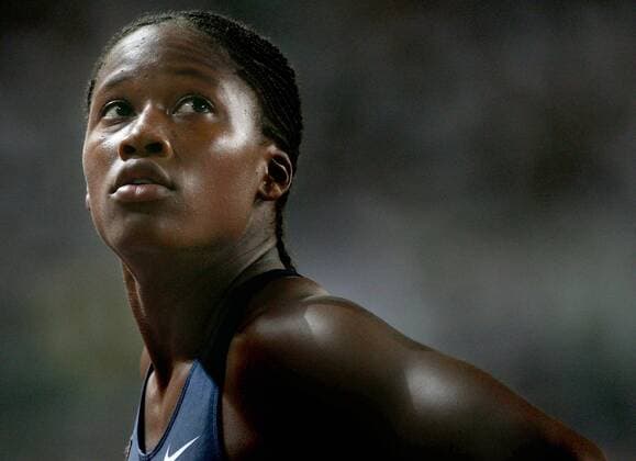 20070826 - OSAKA, JAPAN: US Lauryn Williams competes during the 100 Metres Women quarter final of the 11th IAAF World championships in Athletics in the Nagai stadium of Osaka, Sunday 26 August 2007. ERICxLALMAND  x7288662x