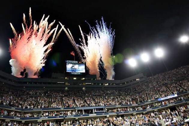 - NEW YORK, USA: Illustration picture shows firework after the US Open Women s final at the USTA National Tennis Center in Flushing Meadows, New York, 08 September 2007. It s the 7th Grand Slam title that Henin won in her carreer and it is the second time that she won the US Open. Henin won with 6-1,6-3. PHILIPPExBUISSIN  x7390195x