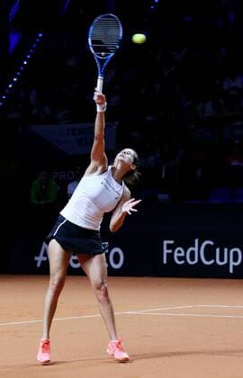 BAU 21 04 2018 Stuttgart Tennis Fed Cup GER vs CZE Julia Görges GER