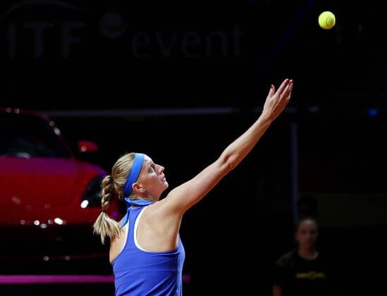 BAU 21 04 2018 Stuttgart Tennis Fed Cup GER vs CZE Petra Kvitova CZE