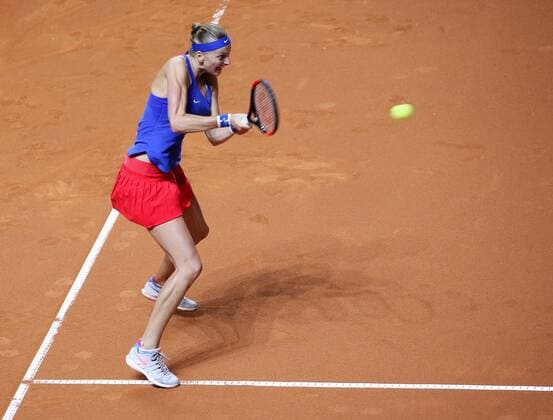 BAU 21 04 2018 Stuttgart Tennis Fed Cup GER vs CZE Petra Kvitova CZE