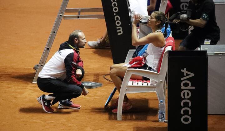 Tennis Fed Cup 2018 Germany Czech Republic Germany Stuttgart 21 04 2018 Tennis Fed Cup 2018 Germany Czech Republic v Jens Gerlach Julia Görges