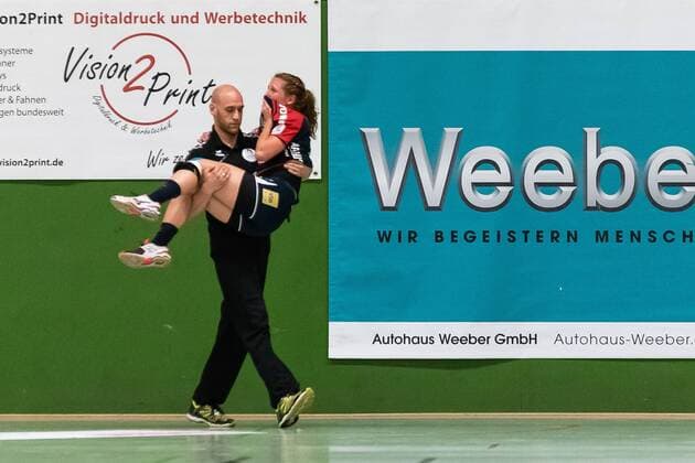 Handball 2 Bundesliga Women HBF Season 17 18 21 04 2018 SG H2Ku Herrenberg Kuties vs TG Nuertingen Handball 2 Bundesliga Women HBF Season 17 18 21 04 2018 Herrenberg Copyright: xFrankx Eibner-Pressefotox EP_wfk