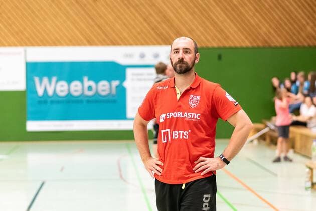 Stefan Eidt TG Nuertingen free coach SG H2Ku Herrenberg Kuties vs TG Nuertingen Handball 2 Bundesliga Women HBF season 17 18 21 04 2018 SG H2Ku Herrenberg Kuties vs TG Nuertingen Handball 2 Bundesliga Women HBF Season 17 18 21 04 2018 Herrenberg Copyright: xFrankx Eibner-Pressefotox EP_wfk