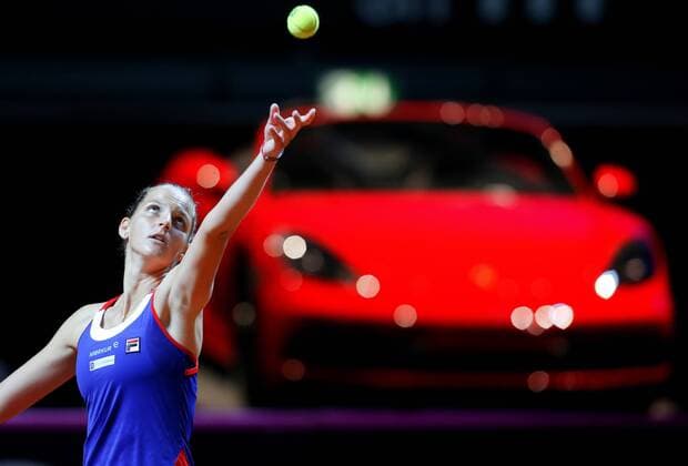 BAU 22 04 2018 Stuttgart Tennis Fed Cup GER vs CZE Karolina Pliskova CZE