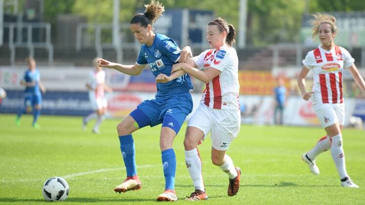 Duel Milena Nikolic Sand 9 Meikayla Jean Maree Moore Cologne 15 Soccer Allianz Women Bundesliga 1 FC Köln SC Sand xmkx
