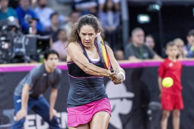 April 22, 2018: Patty Schnyder (SUI) during the FED Cup by BNP 2018 game between Romania and Switzerland at Sala Polivalenta, Cluj-Napoca, Romania ROU. Copyright: Cronos Catalin Soare  Copyright: xCronos CatalinxSoarex crfcs22042018121840