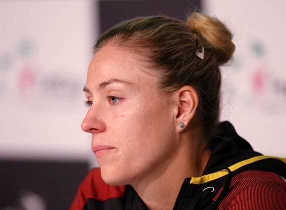 BAU 22 04 2018 Stuttgart Tennis Fed Cup GER vs CZE Angelique Kerber GER in an interview