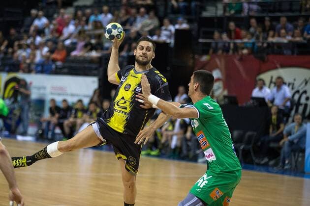 MINEL Quentin (Chambery Savoie Handball) HANDBALL : Coupe EHF : Chambery vs Goppingen - 22 04 2018 THEOPHILELaurent Panoramic 