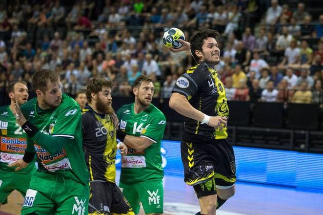 TRITTA Alexandre (Chambery Savoie Handball) HANDBALL : Coupe EHF : Chambery vs Goppingen - 22 04 2018 THEOPHILELaurent Panoramic 