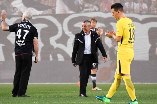 ALAIN GIRESSE - COUP D ENVOI FICTIF FOOTBALL : Bordeaux vs Paris SG - Ligue 1 Conforama - 22 04 2018 AnthonyBIBARD FEP Panoramic 