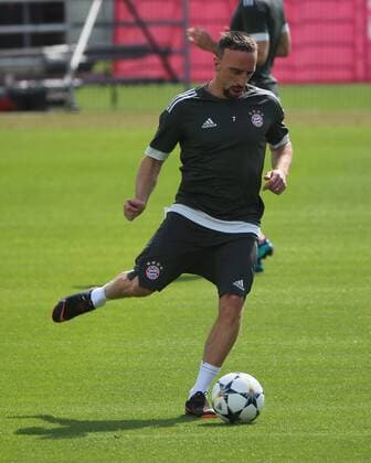 2018 CL FCB Final training Saebenerstrasse Muenchen Football Sport im Bild Franck Ribery FCB