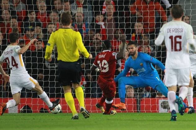Gol Dadio Mane Liverpool goal celebration Liverpool 24-04-2018 Football Champions League 2017 2018 Semifinal First Leg Liverpool - AS Roma Foto Gino Mancini Insidefoto ginoxmancini