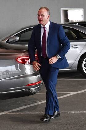24 04 2018 xjhx Football Champions League Bayern Munich Real Madrid emporer Karl Heinz Rummenigge FC Bayern Muenchen on arrival in the Arena Munich
