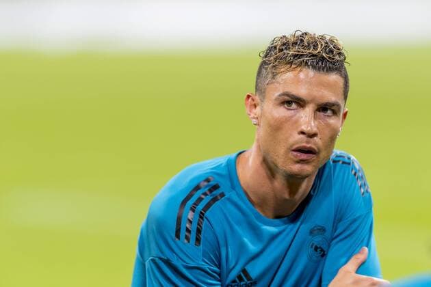 GER UEFA CL Bayern Muenchen GER vs Real Madrid ESP 25 04 2018 Allianz Arena Muenchen GER UEFA CL Bayern Muenchen GER vs Real Madrid ESP Semifinalist Cristiano Ronaldo Real 7 nordphotox xStraubmeier nph00004