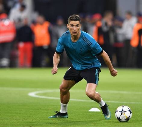 Football mens 2017 season 2018 Champions League semi-final first leg FC Bayern Munich Real Madrid Cristiano Ronaldo 7 Real Madrid warming up in warming up 25 04 2018 Copyright: xMatthiasxKochx