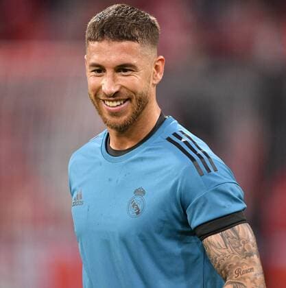 Before the match warm-up Training Sergio Ramos Real Madrid FC Bayern Munich FCB Real Madrid CF UEFA Champions League CL Semi-Finals First Game Match 1 Season 2017 2018 Munich Allianz Arena 25 04 2018 FC Bayern Munich FCB vs. Real Madrid CF