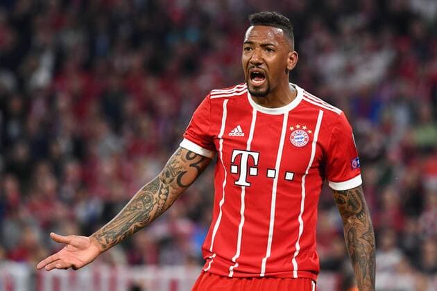 25 04 2018 xjhx Soccer Champions League Bayern Munich Real Madrid emspor v Jerome Boateng FC Bayern Bayern Munich gives gestures gestures with the gestures gesticulate gestures