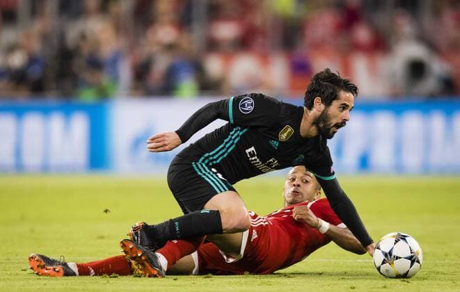 Munich 25 04 2018 Isco Real Thiago FC Bayern Munich Real Madrid
