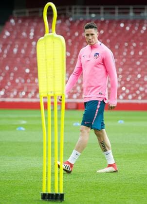 25 04 2018 Emirates Stadium (London) Atletico de MadridÂ s training for the Europa League semi-final match against Arsenal. Picture: Gustavo Valiente Herrero  xGustavoxValientexHerrerox xx