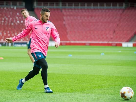 25 04 2018 Emirates Stadium (London) Atletico de MadridÂ s training for the Europa League semi-final match against Arsenal. Picture: Gustavo Valiente Herrero  xGustavoxValientexHerrerox xx