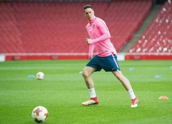 25 04 2018 Emirates Stadium (London) Atletico de MadridÂ s training for the Europa League semi-final match against Arsenal. Picture: Gustavo Valiente Herrero  xGustavoxValientexHerrerox xx