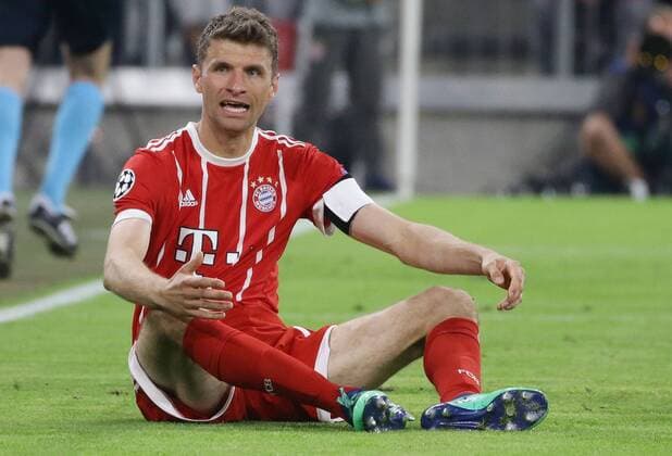 Munich football Champions League semi-final first leg Bayern Munich vs Real Madrid Thomas Müller Bayern