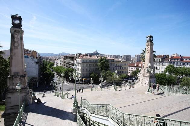 SOCCER - EL, Marseille vs RBS MARSEILLE,FRANCE,26.APR.18 - SOCCER - UEFA Europa League, semifinal, Olympique de Marseille vs Red Bull Salzburg. Image shows the city of Marseille. GEPAxpictures xMathiasxMandl