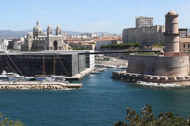 SOCCER - EL, Marseille vs RBS MARSEILLE,FRANCE,26.APR.18 - SOCCER - UEFA Europa League, semifinal, Olympique de Marseille vs Red Bull Salzburg. Image shows the city of Marseille. GEPAxpictures xMathiasxMandl