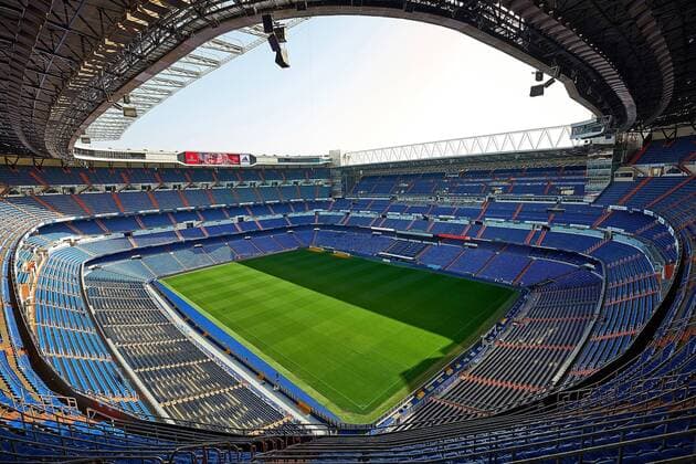 25 04 2018 xovx Football Spain Real Madrid Stadium emspor Estadio Santiago Bernabeu home ground of Real Madrid stadium view interior lawn Madrid
