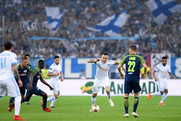 05 LUCAS OCAMPOS (OM) FOOTBALL : Marseille vs Red Bull Salzburg - Ligue Europa - 26 04 2018 FEP Panoramic 