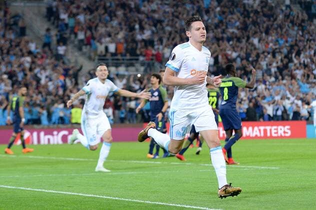 26 FLORIAN THAUVIN (OM) - JOIE FOOTBALL : Marseille vs Red Bull Salzburg - Ligue Europa - 26 04 2018 FEP Panoramic 