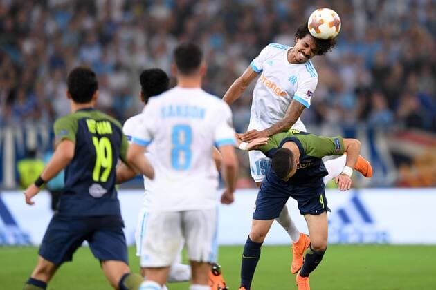 19 LUIZ GUSTAVO (OM) FOOTBALL : Marseille vs Red Bull Salzburg - Ligue Europa - 26 04 2018 FEP Panoramic 
