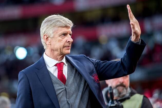 Arsene Wenger manager of Arsenal during the UEFA Europa League Semi Final match between Arsenal and Atletico Madrid at the Emirates Stadium, London, England on 26 April 2018. Copyright: xSalvioxCalabresex 19780052